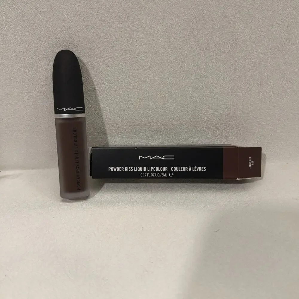 MAC Powder Kiss Liquid Lipcolour - “Chestnut” Discontinued NIB AUTHENTIC
